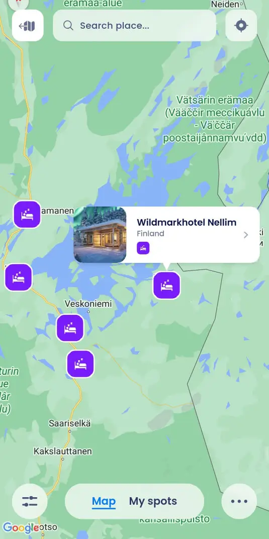 Accommodation by the water